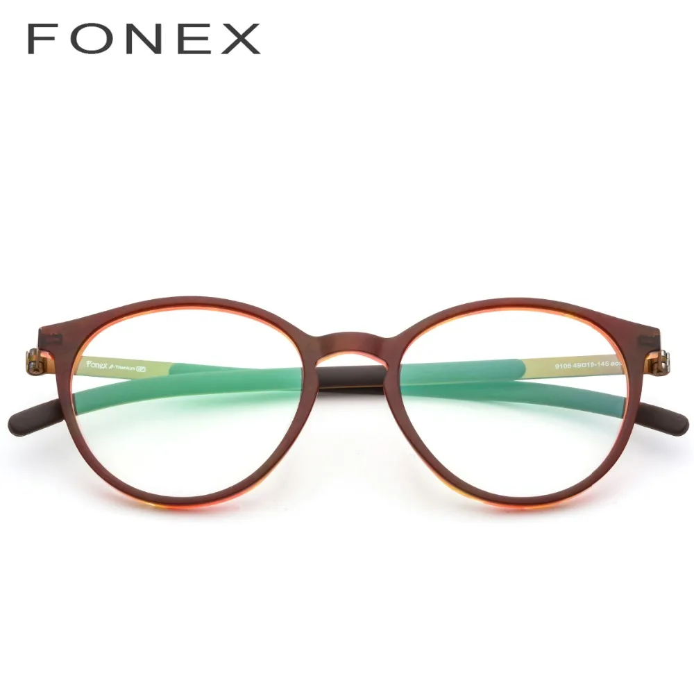 Acetate B Titanium Glasses Frame Men Women New Retro Vintage Round Myopia Optical Prescription Eyeglasses Screwless Eyewear 9105
Acetate B Titanium Glasses Frame Men Women New Retro Vintage Round Myopia Optical Prescription Eyeglasses Screwless Eyewear 9105