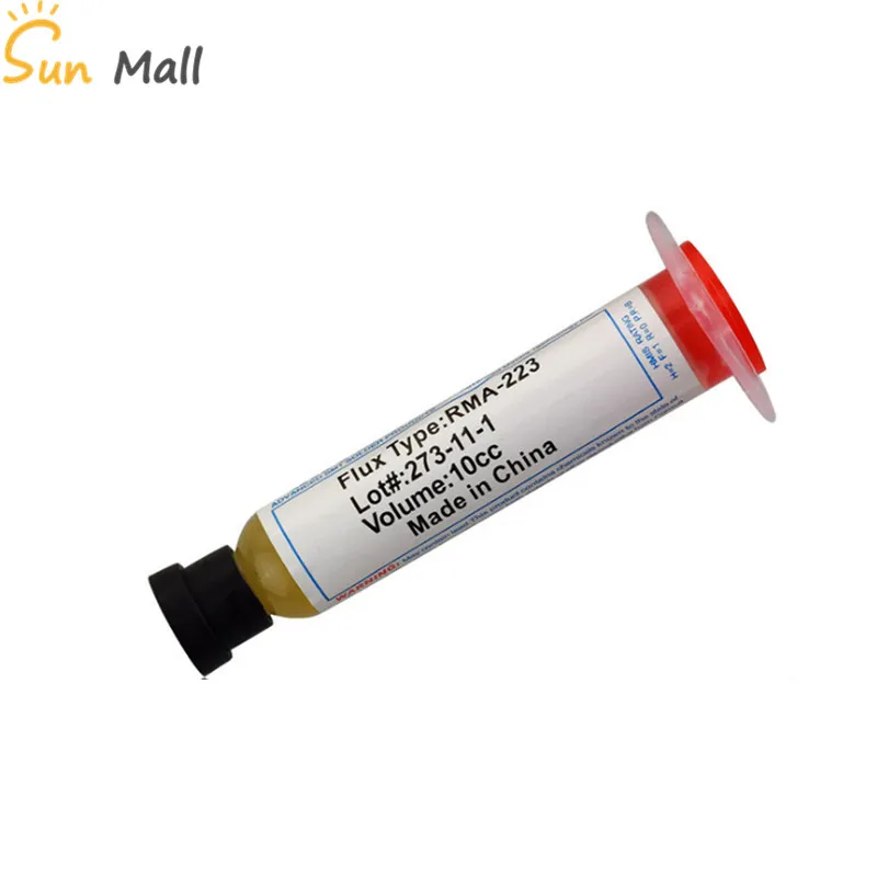 Solder Soldering Paste 10cc Flux Grease RMA223 RMA-223 for Chips Computer Phone LED BGA SMD PGA PCB Repair Tool
Solder Soldering Paste 10cc Flux Grease RMA223 RMA-223 for Chips Computer Phone LED BGA SMD PGA PCB Repair Tool
