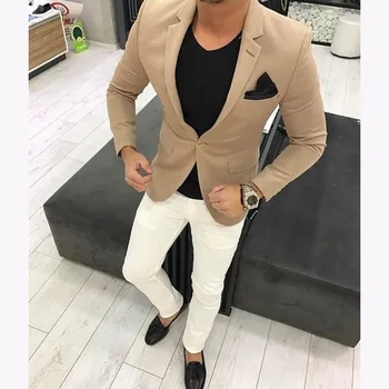 Veiai Latest Brown men wedding suits khaki Mens Suit Casual Blazer Skinny Tuxedo Custom 2 Piece kingsman Jackets
Veiai Latest Brown men wedding suits khaki Mens Suit Casual Blazer Skinny Tuxedo Custom 2 Piece kingsman Jackets