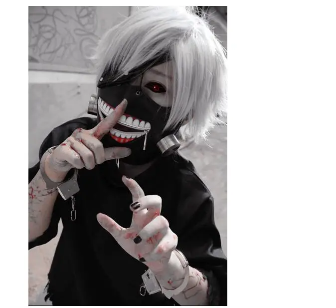 2016 New Hot Sell Cosplay Mascaras de Anime Adjustable Halloween Masks PU Leather Japanese Blinder Kaneki Ken Tokyo Ghoul Mask
2016 New Hot Sell Cosplay Mascaras de Anime Adjustable Halloween Masks PU Leather Japanese Blinder Kaneki Ken Tokyo Ghoul Mask