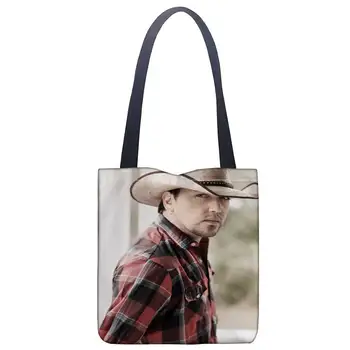 Jason Aldean Custom Tote Bag For Women Canvas Fabric Bags Eco Reusable Shopping Bags Traveling Beach Casual Useful Shoulder Bag
Jason Aldean Custom Tote Bag For Women Canvas Fabric Bags Eco Reusable Shopping Bags Traveling Beach Casual Useful Shoulder Bag