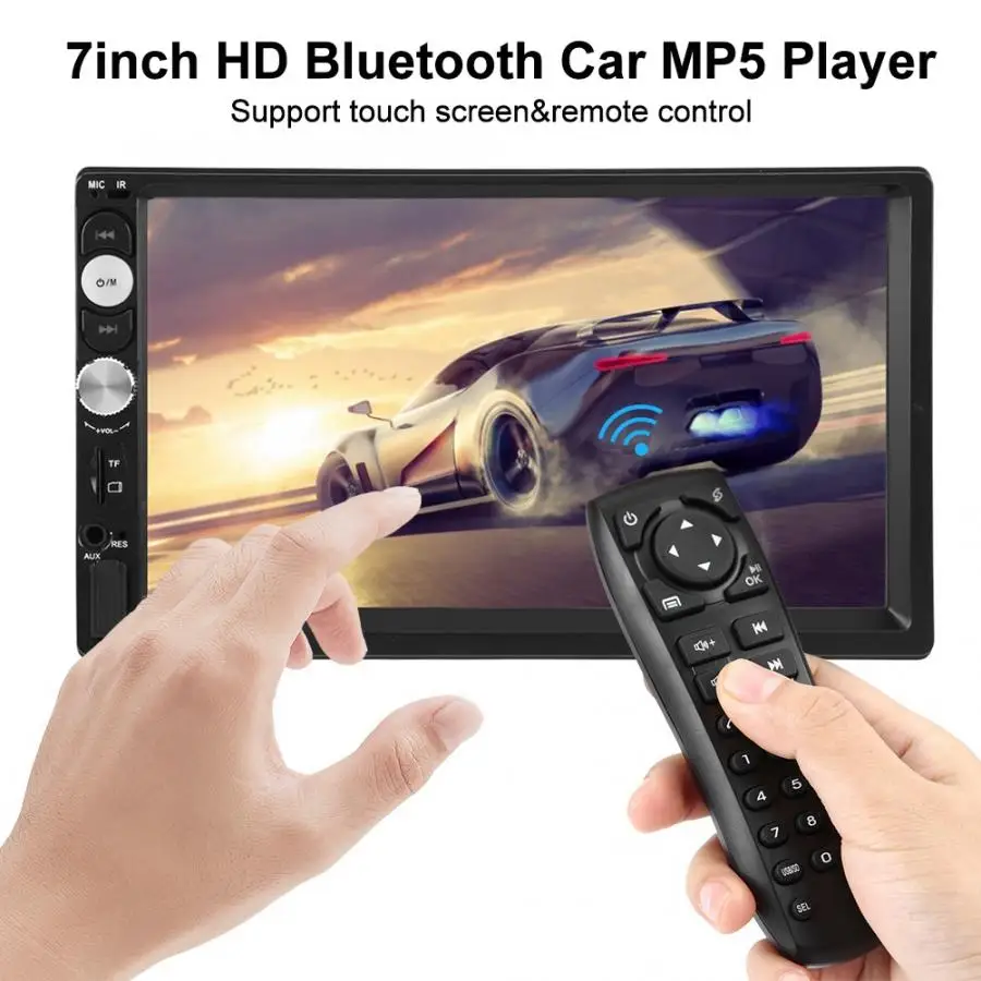 7inch Car Radio HD Bluetooth Double Din Car Stereo MP5 Player FM Radio USB AUX 7033B-G Remote Control Multimedia MP5 Player New
7inch Car Radio HD Bluetooth Double Din Car Stereo MP5 Player FM Radio USB AUX 7033B-G Remote Control Multimedia MP5 Player New