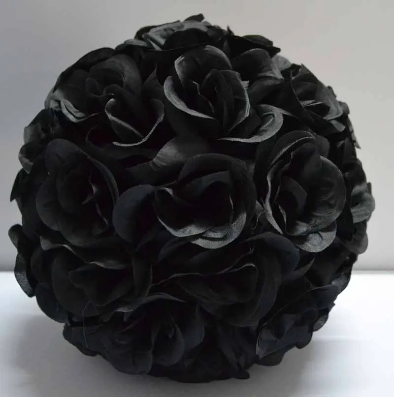 12'' Pack of 10 Black color kissing ball silk rose ball artificial silk rose ball
12'' Pack of 10 Black color kissing ball silk rose ball artificial silk rose ball