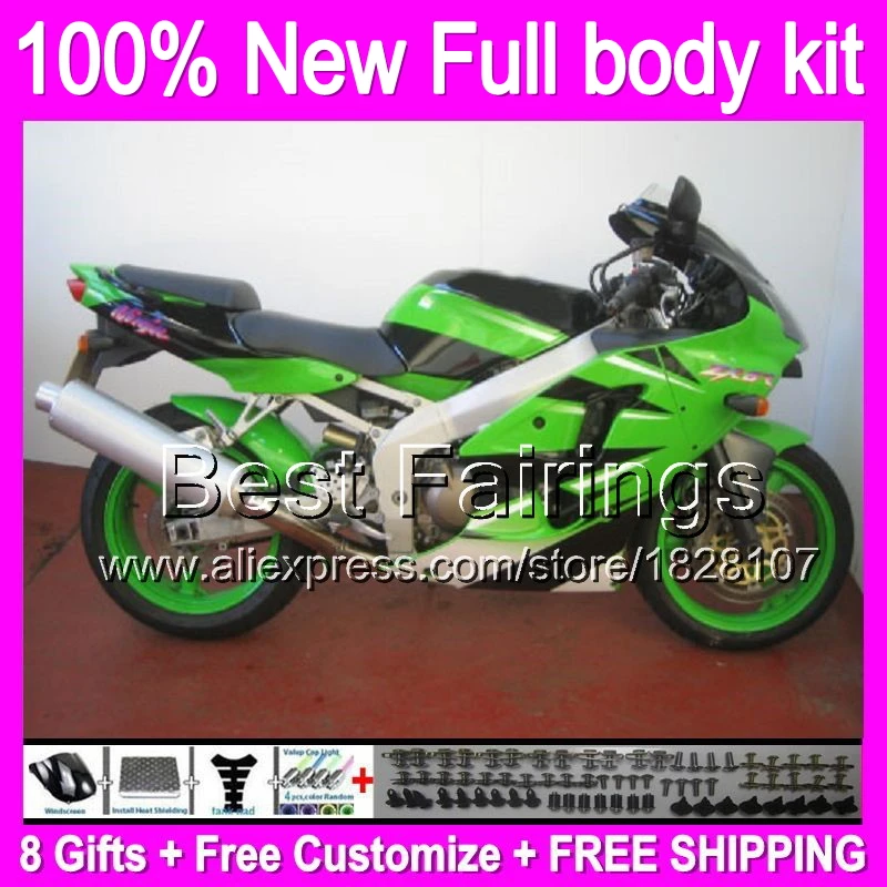 Fairing body For KAWASAKI 05 06 07 08 NINJA ZZR 600 green white 636 ZZR600 5B47 ZZR-600 green blk 2005 2006 2007 2008 +decal
Fairing body For KAWASAKI 05 06 07 08 NINJA ZZR 600 green white 636 ZZR600 5B47 ZZR-600 green blk 2005 2006 2007 2008 +decal