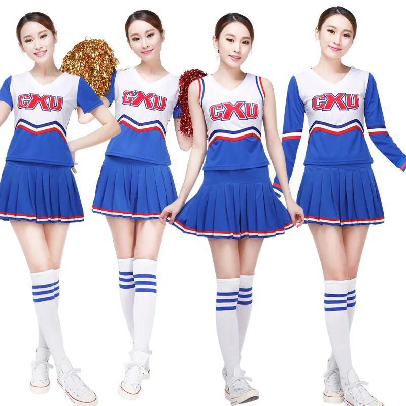 Cheerleader Costume Women Football Baby Lady Cheerleading Costumes Boys Girls Stage Performance Dresses Men Kids Adults Uniforms (20)