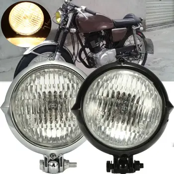 Chrome Black 4 inch Motorcycle Headlight Yellow Light Lamp For Harley Bobber Chopper
Chrome Black 4 inch Motorcycle Headlight Yellow Light Lamp For Harley Bobber Chopper