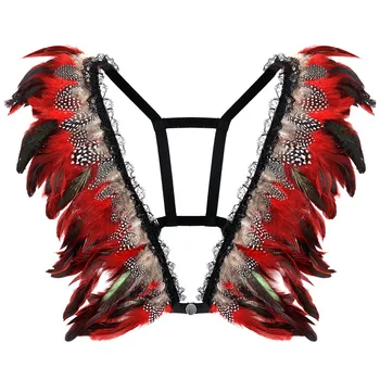 Feather Harness Gothic Body Harness Bra Cape Lingerie Epaulettes Shoulder Wings Cage Bra Lingerie Cosplay BurningMan Rave Wear
Feather Harness Gothic Body Harness Bra Cape Lingerie Epaulettes Shoulder Wings Cage Bra Lingerie Cosplay BurningMan Rave Wear