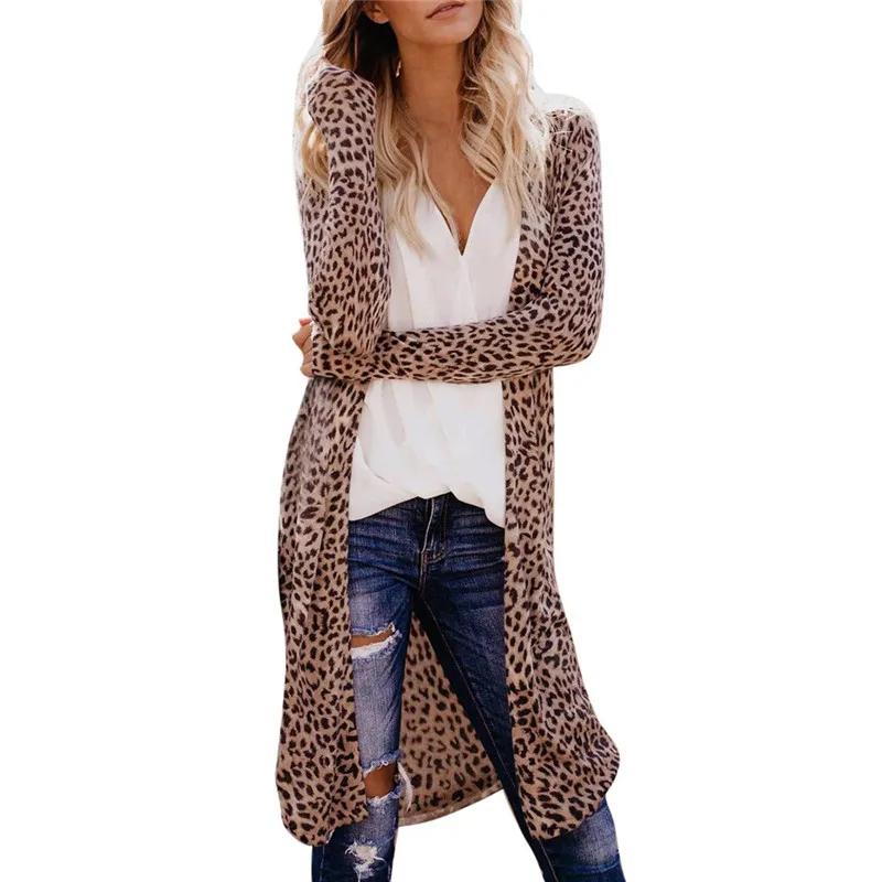 Leopard Trench Coat Fashion Sexy Long Sleeves Leisure Print V-Neck Long Cardigan Women's Windbreaker Large Size Dropship L#15
Leopard Trench Coat Fashion Sexy Long Sleeves Leisure Print V-Neck Long Cardigan Women's Windbreaker Large Size Dropship L#15