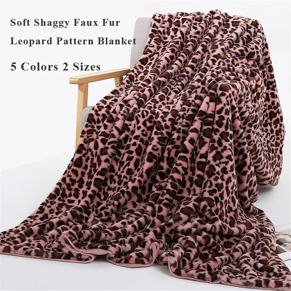 Super Soft Shaggy Faux Fur Leopard Pattern Throw Blanket Ultra Plush Decorative Blanket Home Decoration 130*160cm/160*200cm
Super Soft Shaggy Faux Fur Leopard Pattern Throw Blanket Ultra Plush Decorative Blanket Home Decoration 130*160cm/160*200cm