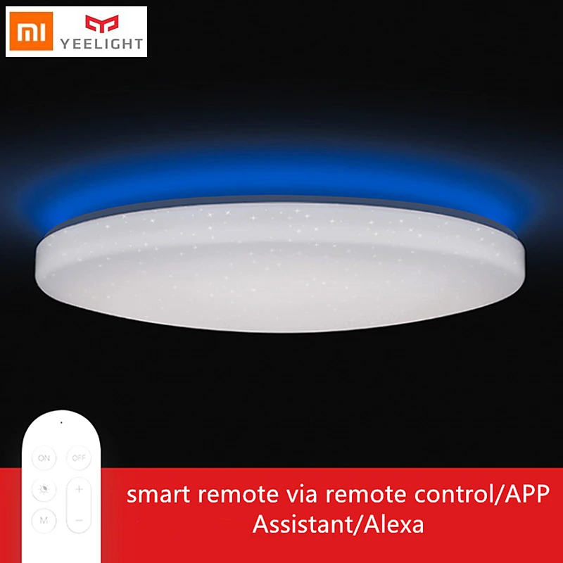 Yeelight LED light lamp living room ceiling jiaoyue 650 smart wifi Remote Control bed room with Assistant Alexa xiaomi mijia APP
Yeelight LED light lamp living room ceiling jiaoyue 650 smart wifi Remote Control bed room with Assistant Alexa xiaomi mijia APP