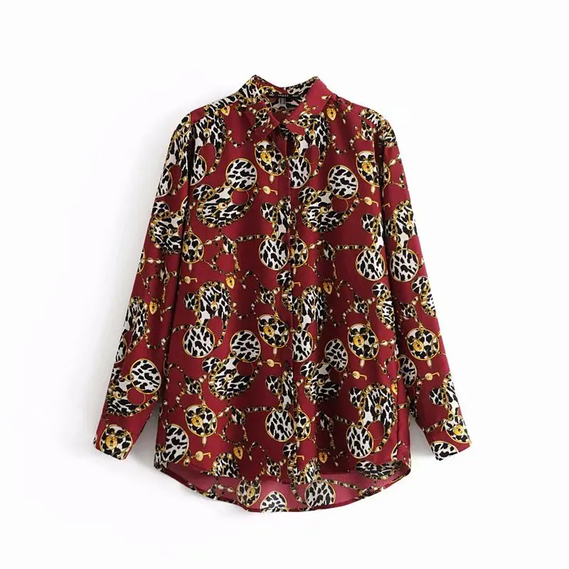 women vintage chain print casual smock blouse shirts women long sleeve chic business blusas animal pattern femininas tops LS3083
women vintage chain print casual smock blouse shirts women long sleeve chic business blusas animal pattern femininas tops LS3083