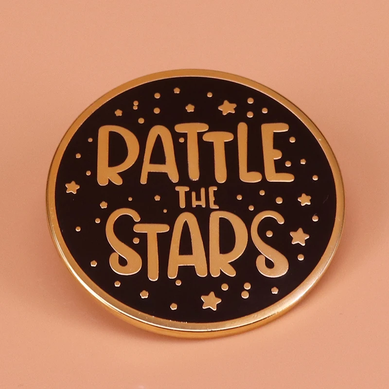 Rattle the stars enamel pin bookworm quote brooch Throne of Glass pinback button cute round badge book lover collection gift
Rattle the stars enamel pin bookworm quote brooch Throne of Glass pinback button cute round badge book lover collection gift