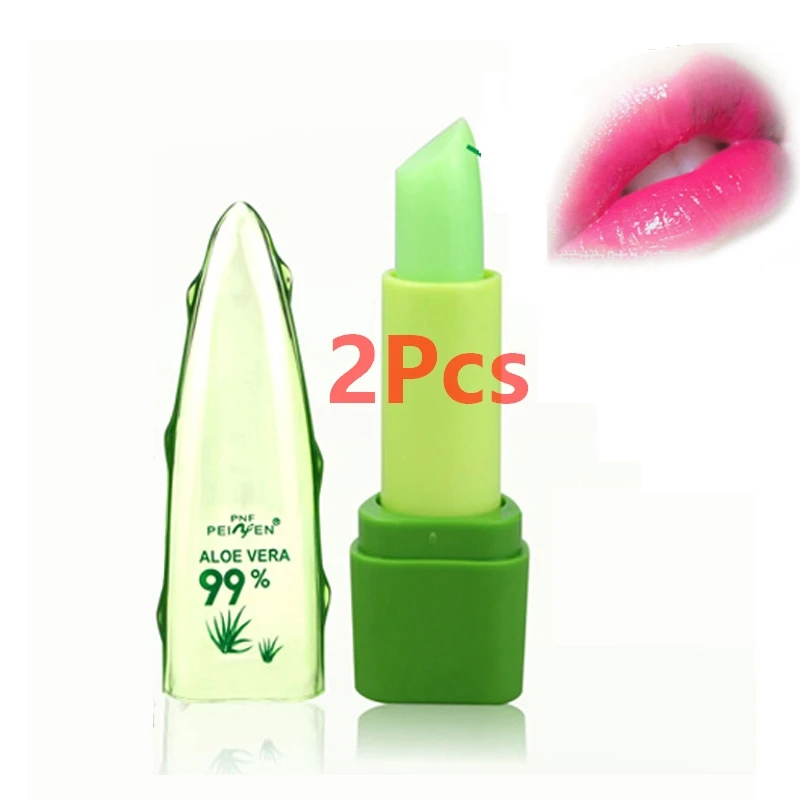 2 pcs Natural 99% ALOE VERA Change Color Temperatur Jelly Lipstick Long Lasting Moistourizing Lip Blam Lip Makeup
2 pcs Natural 99% ALOE VERA Change Color Temperatur Jelly Lipstick Long Lasting Moistourizing Lip Blam Lip Makeup