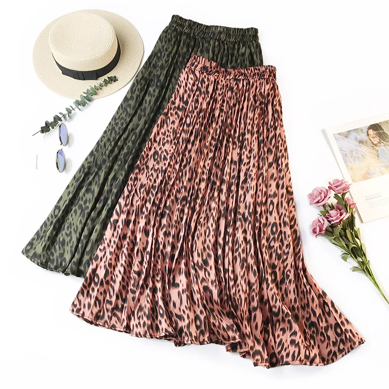 ONLYSVTER Leopard Printing Summer Autumn Skirts Womens Elastic Waist A Line Long Skirts For Women Midi Pleased Tutu Skirt
ONLYSVTER Leopard Printing Summer Autumn Skirts Womens Elastic Waist A Line Long Skirts For Women Midi Pleased Tutu Skirt