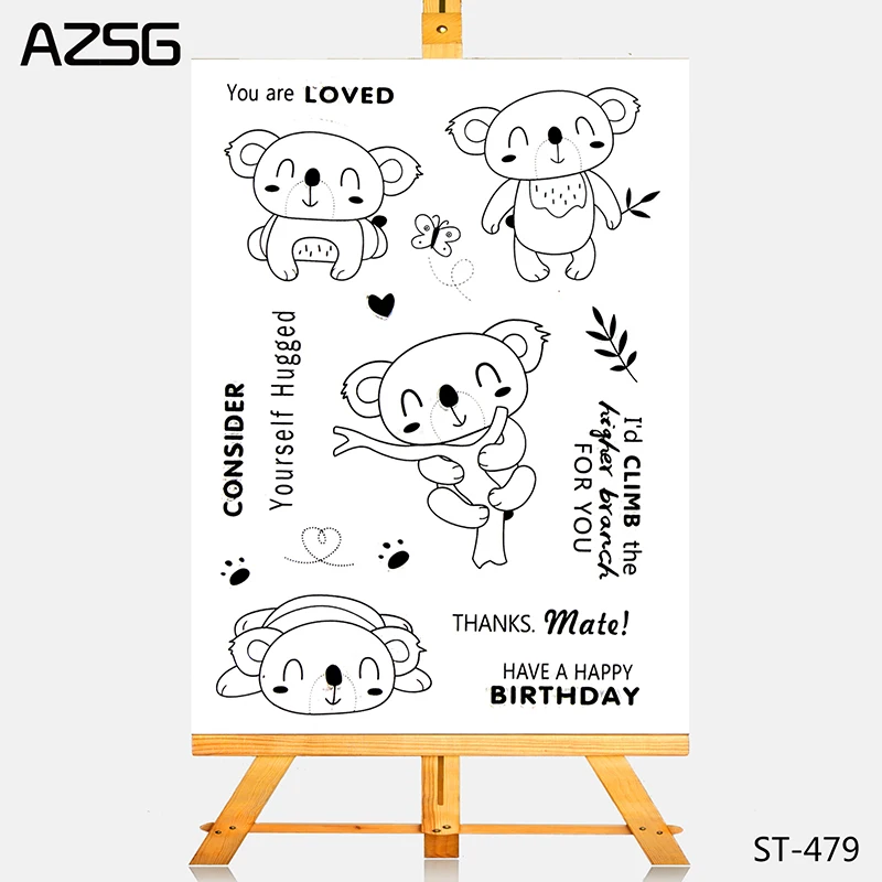 AZSG Lovely Bear Stamps for Scrapbooking Transparent Silicone Rubber Seal DIY Photo Album Decorative Card Chapter 11*16cm
AZSG Lovely Bear Stamps for Scrapbooking Transparent Silicone Rubber Seal DIY Photo Album Decorative Card Chapter 11*16cm