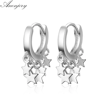 Anenjery Star Tassel Earrings For Women Silver Color Earrings oorbellen pendientes S-E752
Anenjery Star Tassel Earrings For Women Silver Color Earrings oorbellen pendientes S-E752