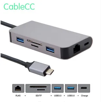 Docking USB-C Type-C to Ethernet 2 Ports HUB TF SD Charger Card Reader Multiport Adapter
Docking USB-C Type-C to Ethernet 2 Ports HUB TF SD Charger Card Reader Multiport Adapter