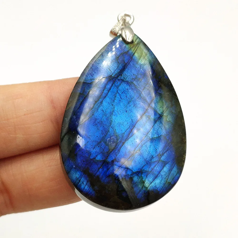 Natural Blue Light Labradorite Best Moonstone Pendant Water Drop Gemstone Birthday Gift 43x29x8mm Crystal Woman pendant AAAAA
Natural Blue Light Labradorite Best Moonstone Pendant Water Drop Gemstone Birthday Gift 43x29x8mm Crystal Woman pendant AAAAA