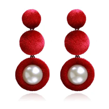 Liffly Fashion Women Italian Earrings Jewelry Temperament Button Long Suede Ball Pearl Earrings Creative Wild Party Earrings
Liffly Fashion Women Italian Earrings Jewelry Temperament Button Long Suede Ball Pearl Earrings Creative Wild Party Earrings