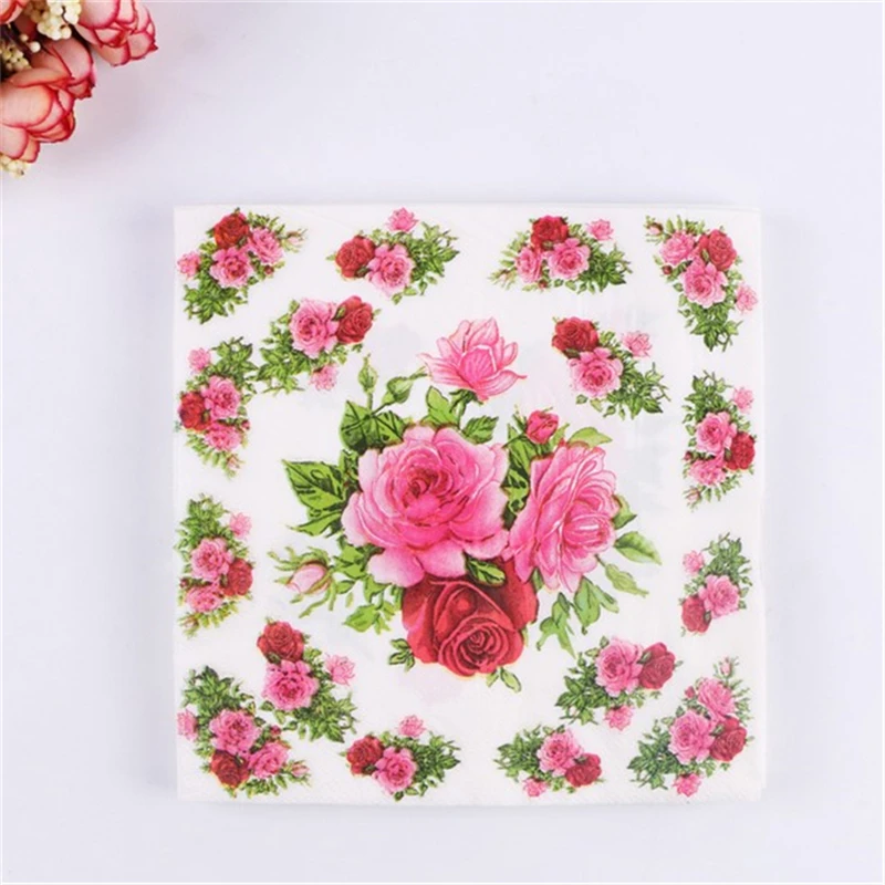 2016 New Arrivals Casamento Rose Wedding Paper Napkins 20Pcs 2-Layer Wedding Decoupage For Birthday Decoration Party Supplies
2016 New Arrivals Casamento Rose Wedding Paper Napkins 20Pcs 2-Layer Wedding Decoupage For Birthday Decoration Party Supplies