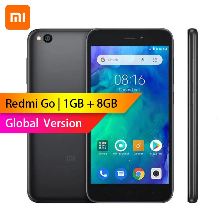 

Global Version - Xiaomi Redmi GO 1GB RAM 8GB ROM Snapdragon 425 Quad Core 5.0" 4G LTE 8.0MP Camera 3000mAh Battery Smartphone