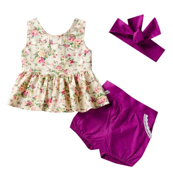 Puseky Toddler Infant Baby Girls Floral Vset Tops Blue/Yellow Ruffles +shorts + Headband Outfits 3Pcs Baby Clothing Set
Puseky Toddler Infant Baby Girls Floral Vset Tops Blue/Yellow Ruffles +shorts + Headband Outfits 3Pcs Baby Clothing Set
