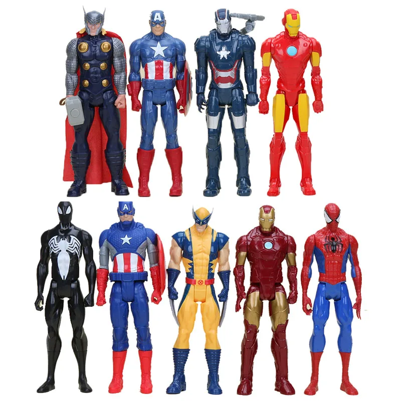 30cm Movie Anime Super Heros Captain America Ironman Spiderman The Avenger Superhero PVC Action Figure Toy Model Doll Kids Gift
30cm Movie Anime Super Heros Captain America Ironman Spiderman The Avenger Superhero PVC Action Figure Toy Model Doll Kids Gift