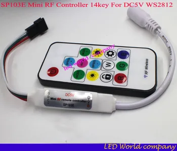 SP103E 2048Pixels 300 Kinds of Changes Digital RGB LED Strip Controller with 14Key RF Wireless Remote for DC5V WS2812B Strip
SP103E 2048Pixels 300 Kinds of Changes Digital RGB LED Strip Controller with 14Key RF Wireless Remote for DC5V WS2812B Strip