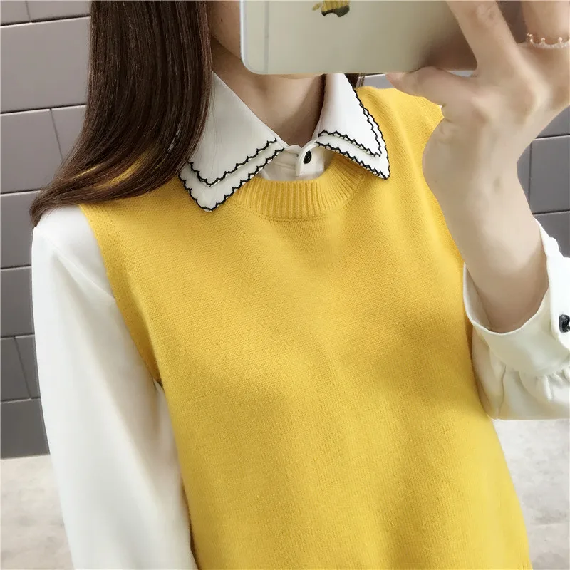 9206 Women's cardigan 2019 new wool sleeveless turtleneck sweater vest plain waistcoat sweater 30
9206 Women's cardigan 2019 new wool sleeveless turtleneck sweater vest plain waistcoat sweater 30
