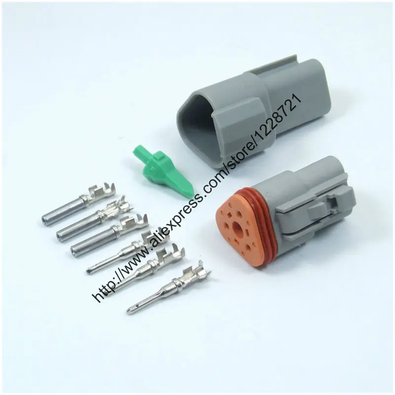 1 Sets Kits DT06-3S DT04-3P 3Pins Male Female Electrical Wire Connector Plug Amphenol Deutsch DT Series Enhanced Seal Waterproof 
1 Sets Kits DT06-3S DT04-3P 3Pins Male Female Electrical Wire Connector Plug Amphenol Deutsch DT Series Enhanced Seal Waterproof