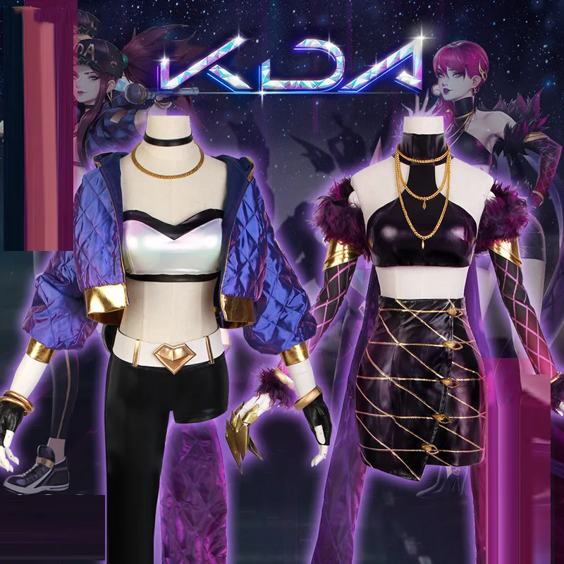 LOL KDA Akali/Evelynn cosplay costume uniform wig earphone props Accessories outfits Halloween costumes for women cos
LOL KDA Akali/Evelynn cosplay costume uniform wig earphone props Accessories outfits Halloween costumes for women cos
