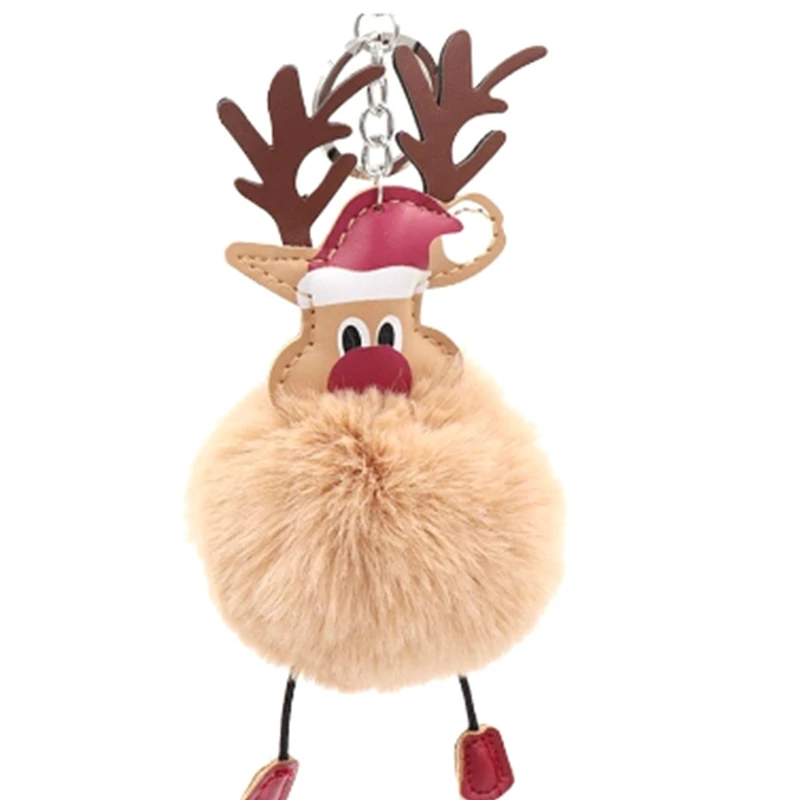New Fashion Christmas Elk Deer Delicate Key Ring Unique Hair Ball Pom Pom Keychain Pendant For Bag Decoration New Year Gifts
New Fashion Christmas Elk Deer Delicate Key Ring Unique Hair Ball Pom Pom Keychain Pendant For Bag Decoration New Year Gifts