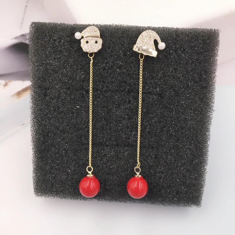 925 Silver Needle Fashion Jewelry Simulated Pearl Christmas Earrings for Women Lady Snowman Cat Drop Earrings Female Decoration
925 Silver Needle Fashion Jewelry Simulated Pearl Christmas Earrings for Women Lady Snowman Cat Drop Earrings Female Decoration