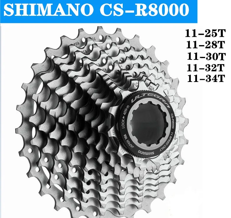 SHIMANO Ultegra CS-R8000 Road Bike Freewheel 11speed R8000 Cassette Sprocket 5800 105 flywheels 11-32T 11-30T 11-28T 11-25T
SHIMANO Ultegra CS-R8000 Road Bike Freewheel 11speed R8000 Cassette Sprocket 5800 105 flywheels 11-32T 11-30T 11-28T 11-25T