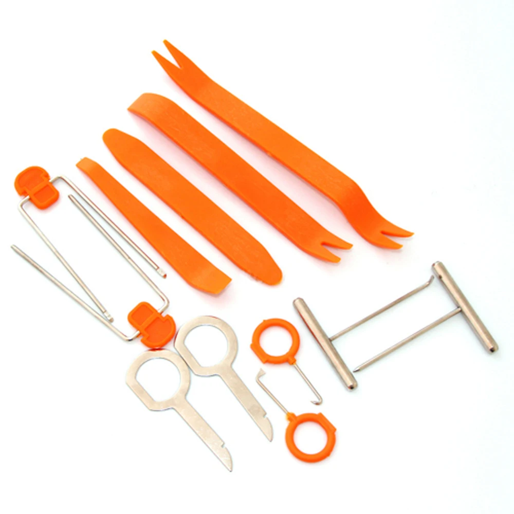 12pcs Car Radio Door Clip Panel Trim Dash Audio Removal Open Installer Pry Tool For Car Vehicle for Honda Audi Benz VW
12pcs Car Radio Door Clip Panel Trim Dash Audio Removal Open Installer Pry Tool For Car Vehicle for Honda Audi Benz VW