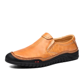 Fashion Sneakers Men's Business Shoes Slip-On Genuine Leather Adult Shoes Casual Driving Shoes 2019 New Lightweight Flats
Fashion Sneakers Men's Business Shoes Slip-On Genuine Leather Adult Shoes Casual Driving Shoes 2019 New Lightweight Flats