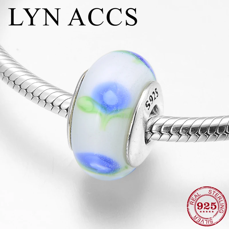 100% Real 925 Sterling Silver Blue flower Munaro Glass Beads fit Original Pandora Charms Bracelet Jewelry making for women 2019
100% Real 925 Sterling Silver Blue flower Munaro Glass Beads fit Original Pandora Charms Bracelet Jewelry making for women 2019