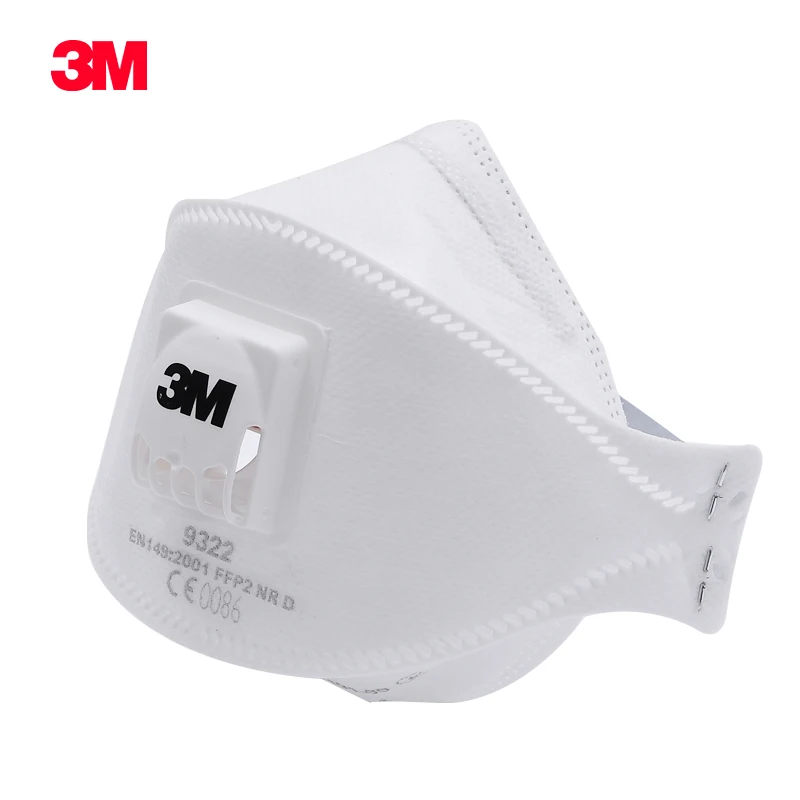 3M 9322 Disposable Respirator FFP2 Valved Flat Fold Face Mask Low Breathing Resistance Lightweight GM958
3M 9322 Disposable Respirator FFP2 Valved Flat Fold Face Mask Low Breathing Resistance Lightweight GM958