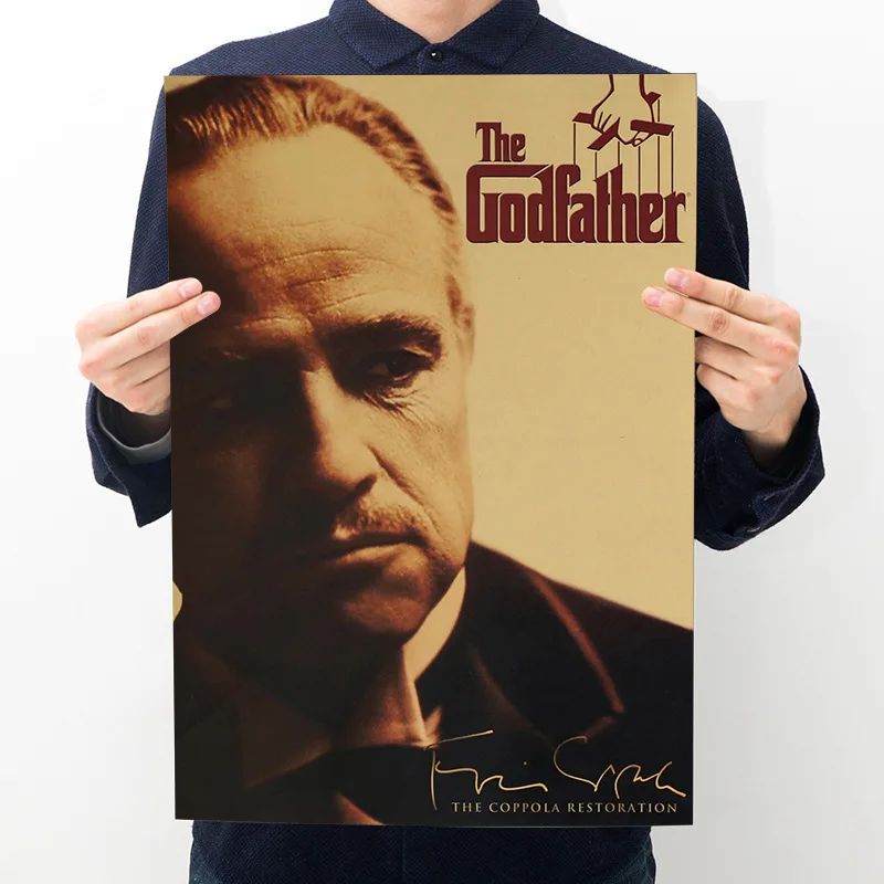Godfather Movie Poster Series Vintage Kraft Paper Poster Bar Cafe Decorative Painting Wall Sticker 50.5X35cm
Godfather Movie Poster Series Vintage Kraft Paper Poster Bar Cafe Decorative Painting Wall Sticker 50.5X35cm