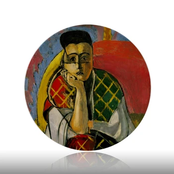 Matisse Painting Decorative Plates Ceramic Wall Hanging Dish Abstract Oil Painting Wall Sticker Adornment Background Plate 
Matisse Painting Decorative Plates Ceramic Wall Hanging Dish Abstract Oil Painting Wall Sticker Adornment Background Plate