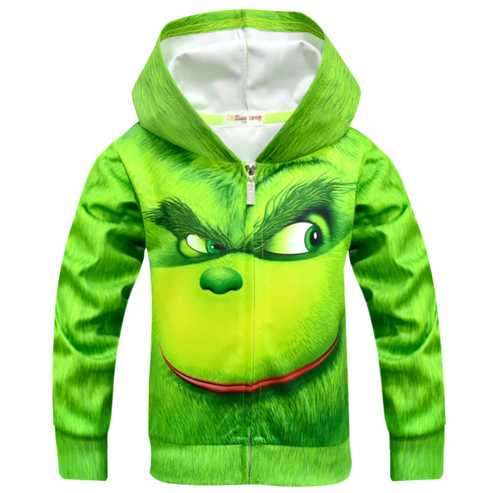 Grinch Face 3D Printed Zip Up Hoodie Shirts Boys Girls Children Sweatshirt Cartoon Kids Tee Tops Cosplay the GRINCH Costume
Grinch Face 3D Printed Zip Up Hoodie Shirts Boys Girls Children Sweatshirt Cartoon Kids Tee Tops Cosplay the GRINCH Costume