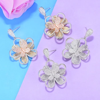 GODKI 31mm Trendy Luxury 3 Tone Butterfly Stud Earring For Women Wedding Full Micro Cubic Zircon CZ African Dubai Bridal Earring
GODKI 31mm Trendy Luxury 3 Tone Butterfly Stud Earring For Women Wedding Full Micro Cubic Zircon CZ African Dubai Bridal Earring