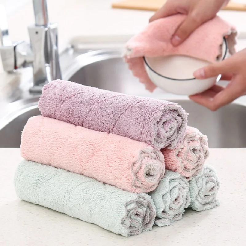 Super Absorbent Microfiber Thicker Kitchen Dish Towel Cloth Tableware Household Cleaning Towel kitchen Bar Wipe Rag Tools Gadget
Super Absorbent Microfiber Thicker Kitchen Dish Towel Cloth Tableware Household Cleaning Towel kitchen Bar Wipe Rag Tools Gadget