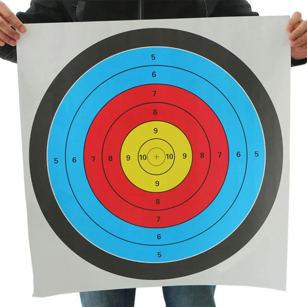 60*60CM Colorful Gadgets Bows Crossbows Shooting Target Paper Bow Arrow Gauge Durable Beginner Archery Targets Profession
60*60CM Colorful Gadgets Bows Crossbows Shooting Target Paper Bow Arrow Gauge Durable Beginner Archery Targets Profession