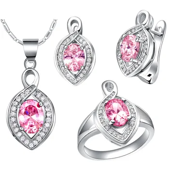 Pendant necklace Earrings ring 925 silver suits suit European and popular suits. brinco grade jade crystal
Pendant necklace Earrings ring 925 silver suits suit European and popular suits. brinco grade jade crystal