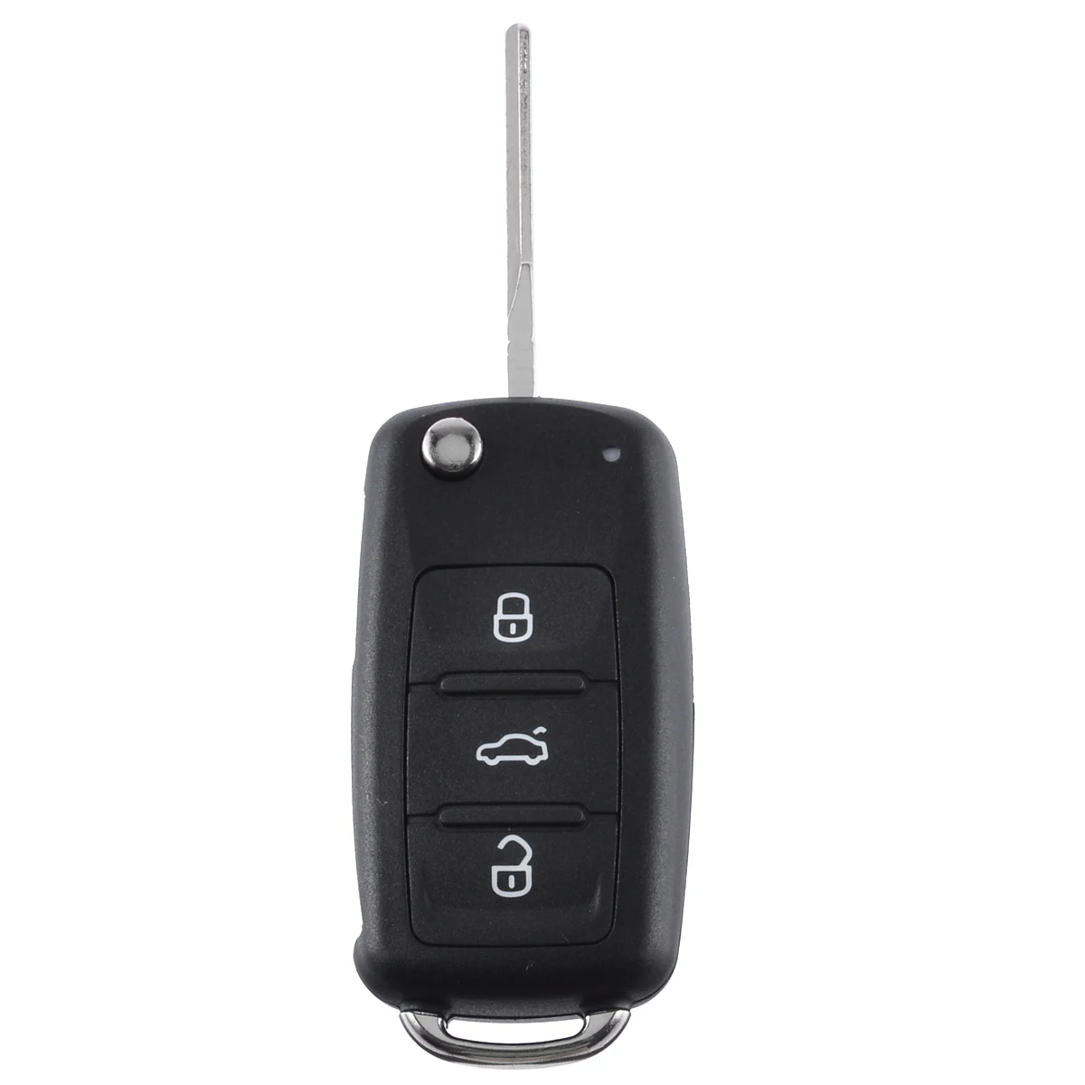 3 Buttons Flip Folding Remote Key Fob Case No Logo Car Key Shell Protector With Key Blade for V-W T-ouareg 04-11