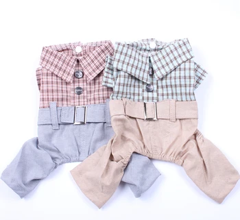 Dog Pet JumpSuit Pants Plaid Design Cat Puppy Shirt Pants T-Shirt 5 Sizes 2 Colours
Dog Pet JumpSuit Pants Plaid Design Cat Puppy Shirt Pants T-Shirt 5 Sizes 2 Colours