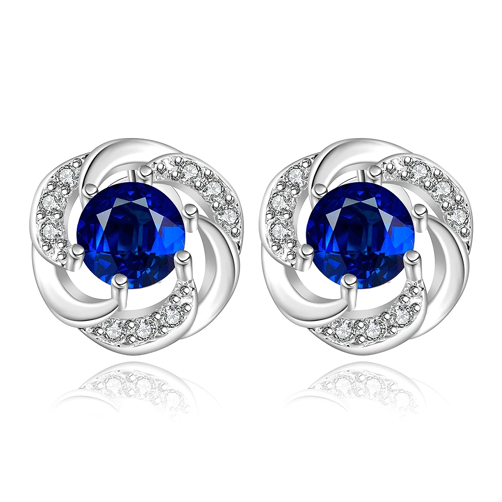 925 sterling silver full small crystal stone round blue stone flower earring for women girl fine fashion trendy jewerly
925 sterling silver full small crystal stone round blue stone flower earring for women girl fine fashion trendy jewerly