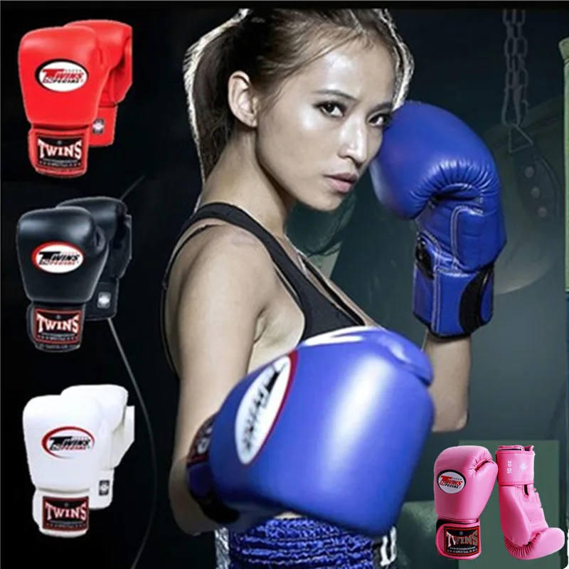 

8oz 10oz 12oz 14oz kick boxing glove Sparring Punch Bag mitt Muay Thai MMA glove black adult male women fighting gloves pink Red