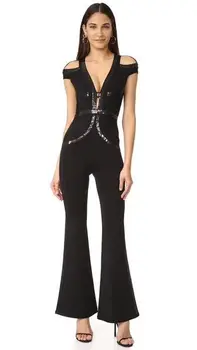 TOP QUALITY New HL Bandage Jumpsuits Runway Fashion Jumpsuits V-Neck Elegant Evening Party Wear
TOP QUALITY New HL Bandage Jumpsuits Runway Fashion Jumpsuits V-Neck Elegant Evening Party Wear